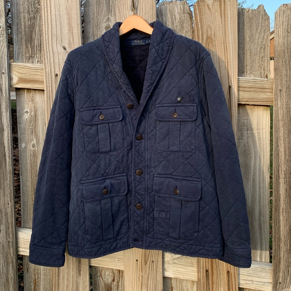 Polo Ralph Lauren Navy Quilted Jacket XL